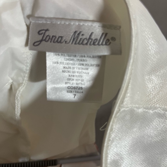 Jona Michelle Elegant Pink Lace Kids Dress - Picture 7 of 9